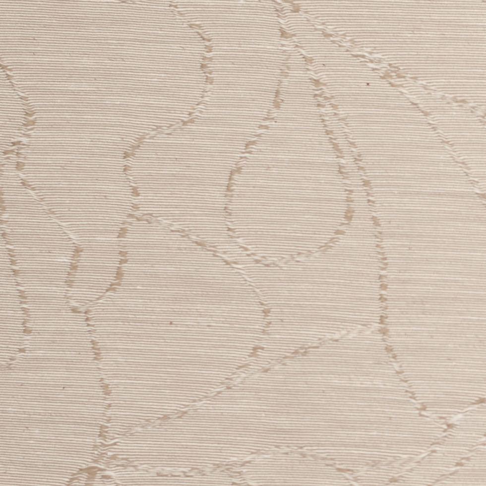Spanish Sand Floral Poly Blended Woven Detail