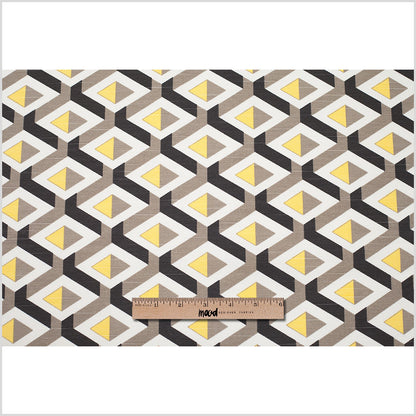 Spanish Yellow Geometric Woven - Full