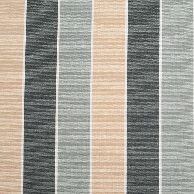 Spanish Gray-1 Striped Poly-Cotton Woven