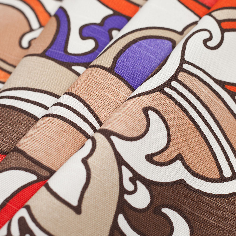 Spanish Multi-Color Floral Woven Folded