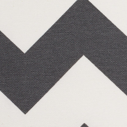 Spanish Gray/White Geometric Poly-Cotton Woven Detail