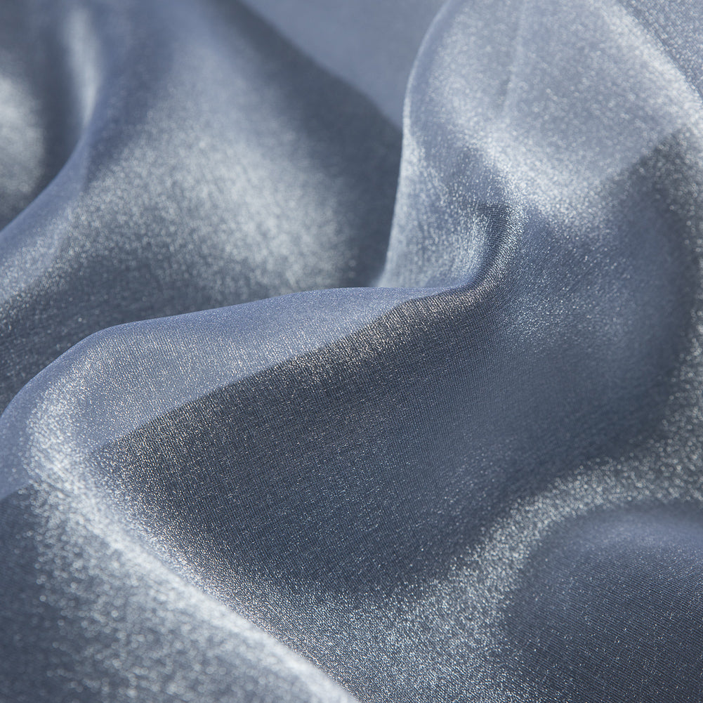 White Sparkle Nylon Organza - Full