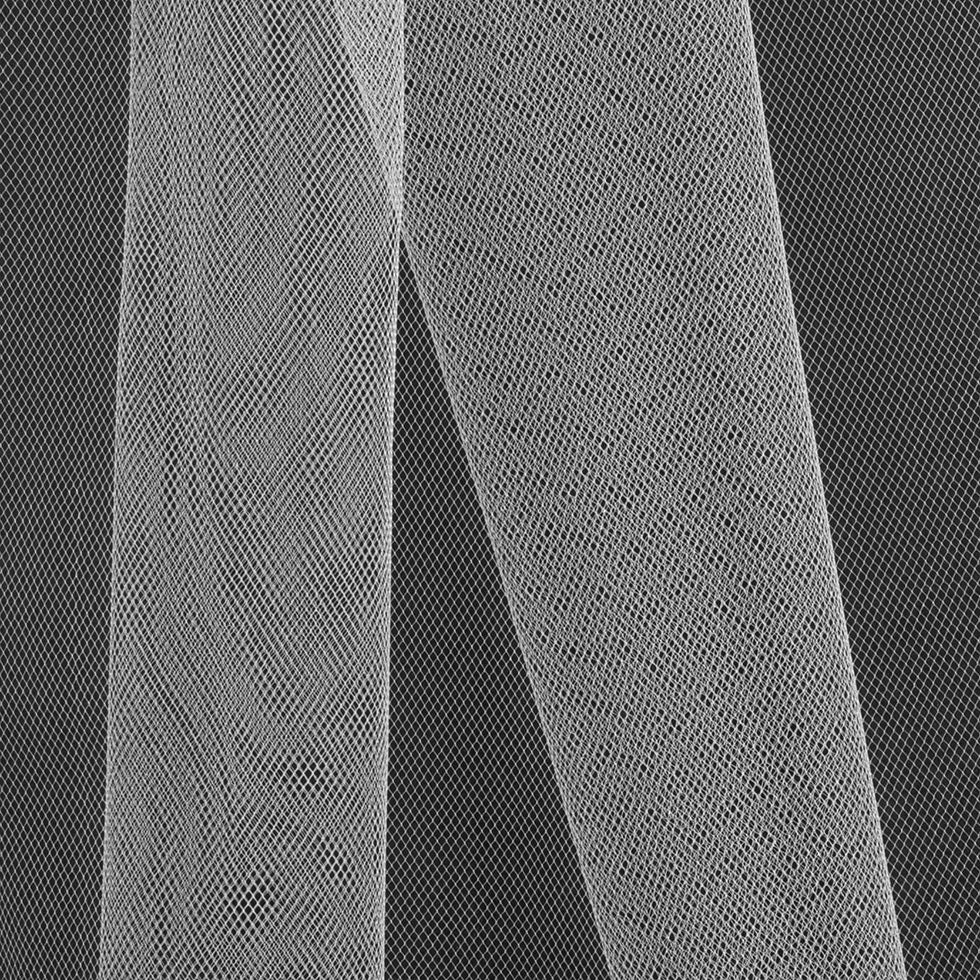 Light Silver Nylon Tulle - Folded