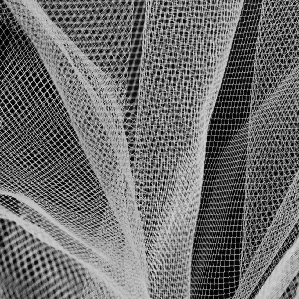 Light Silver Nylon Tulle - Detail