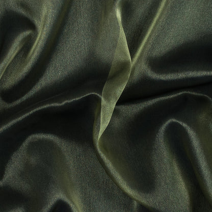Olive Iridescent Nylon Organza
