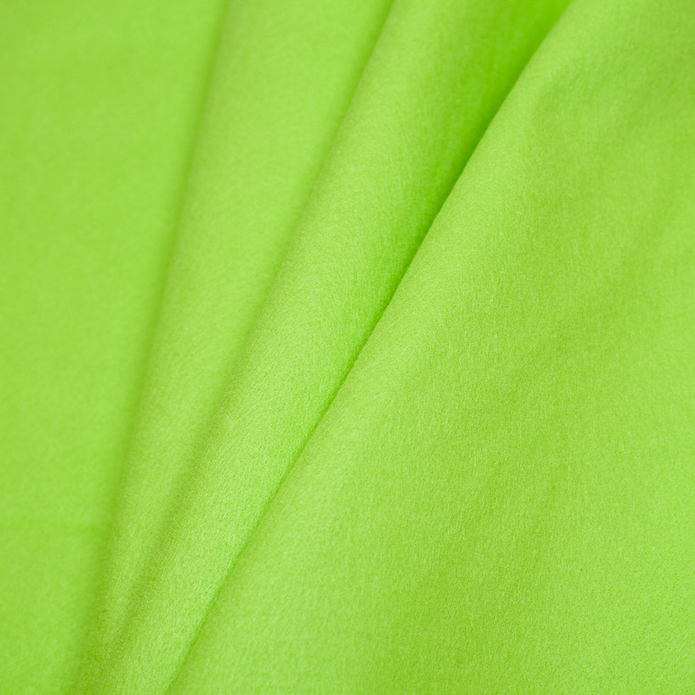 Neon Green Acrylic Felt - Detail