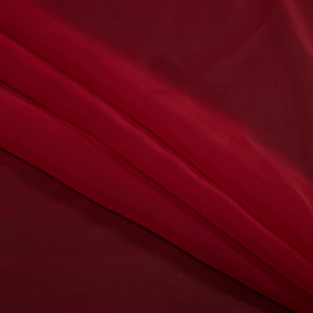 Red Polyester Chiffon - Detail