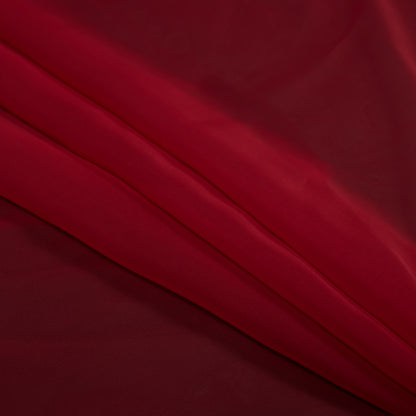 Red Polyester Chiffon - Detail