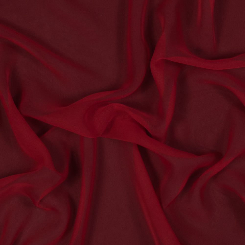 Red Polyester Chiffon