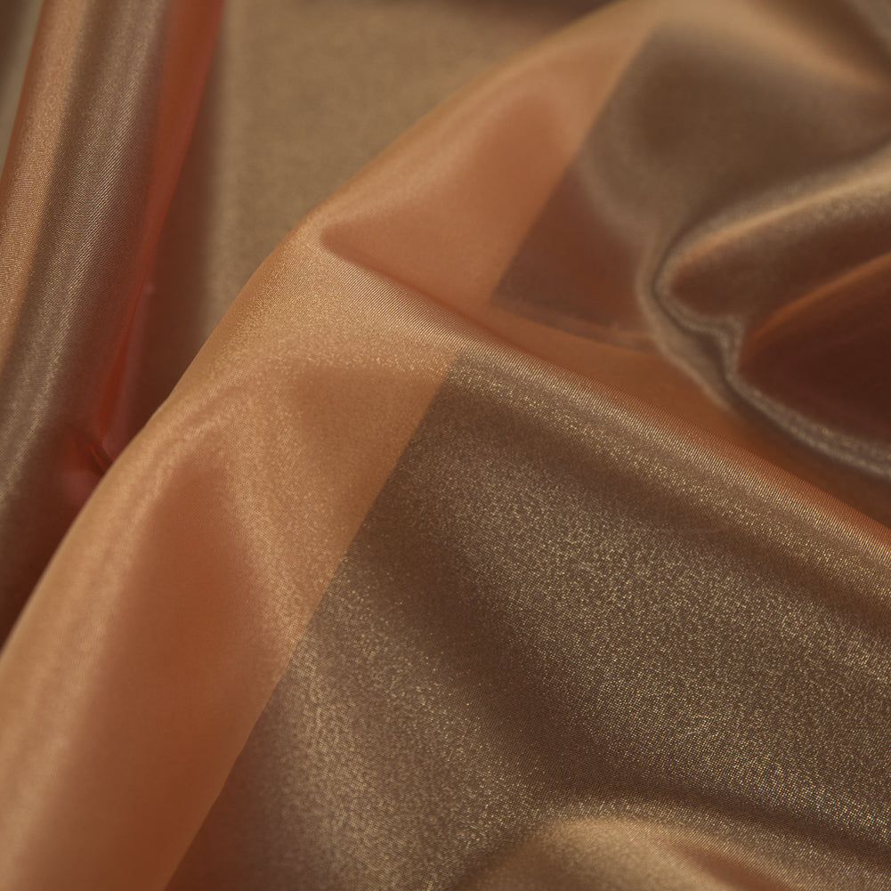 Orange Iridescent Polyester Organza - Full