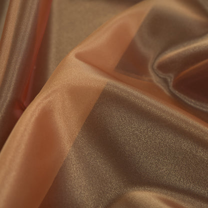Orange Iridescent Polyester Organza - Full