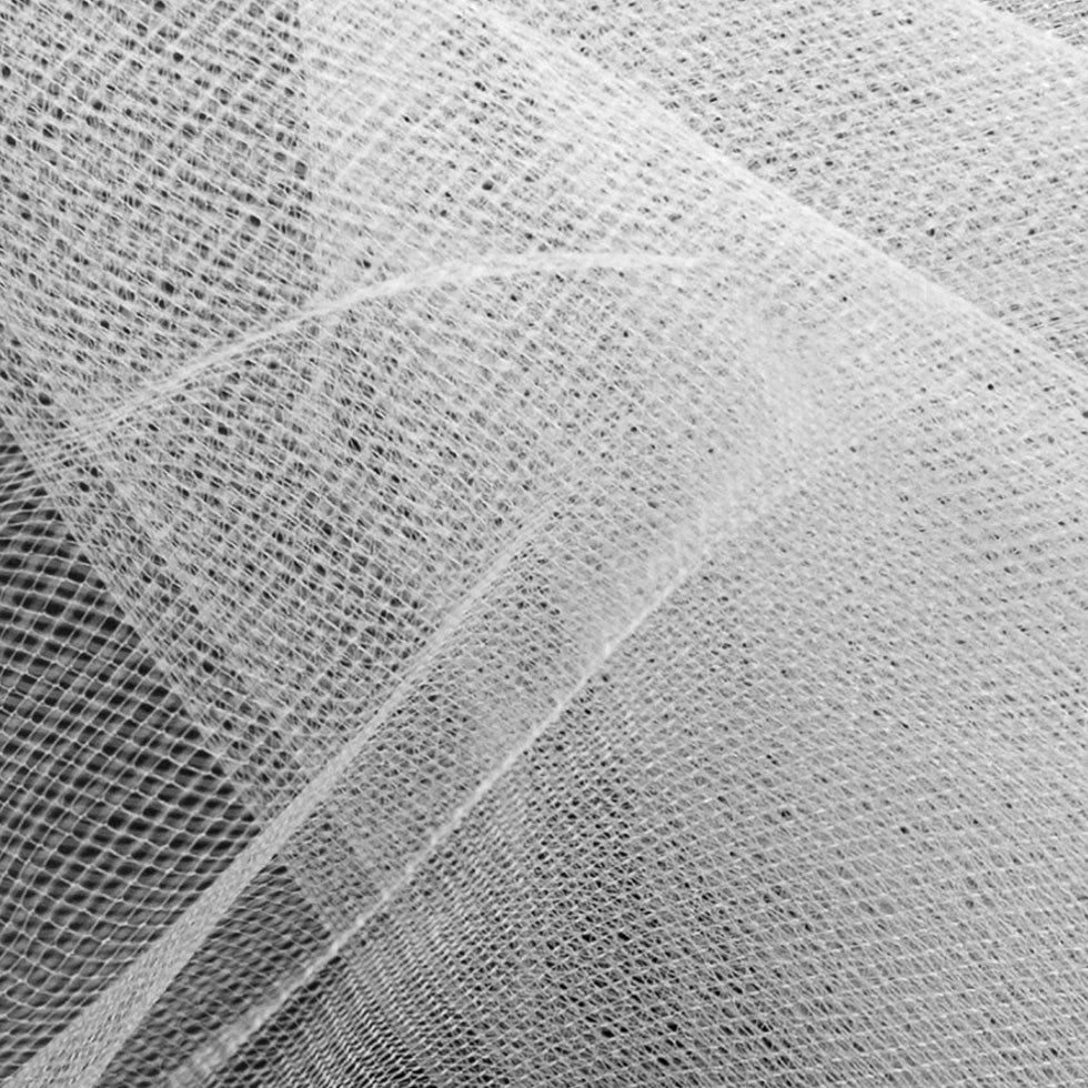 Nylon Tulle 108" - Light Silver - Pavlova Wide Collection Detail