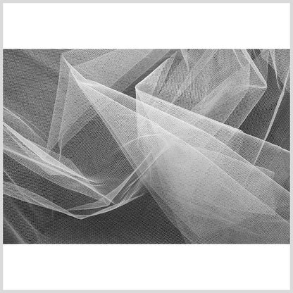 Nylon Tulle 108" - Light Silver - Pavlova Wide Collection Full