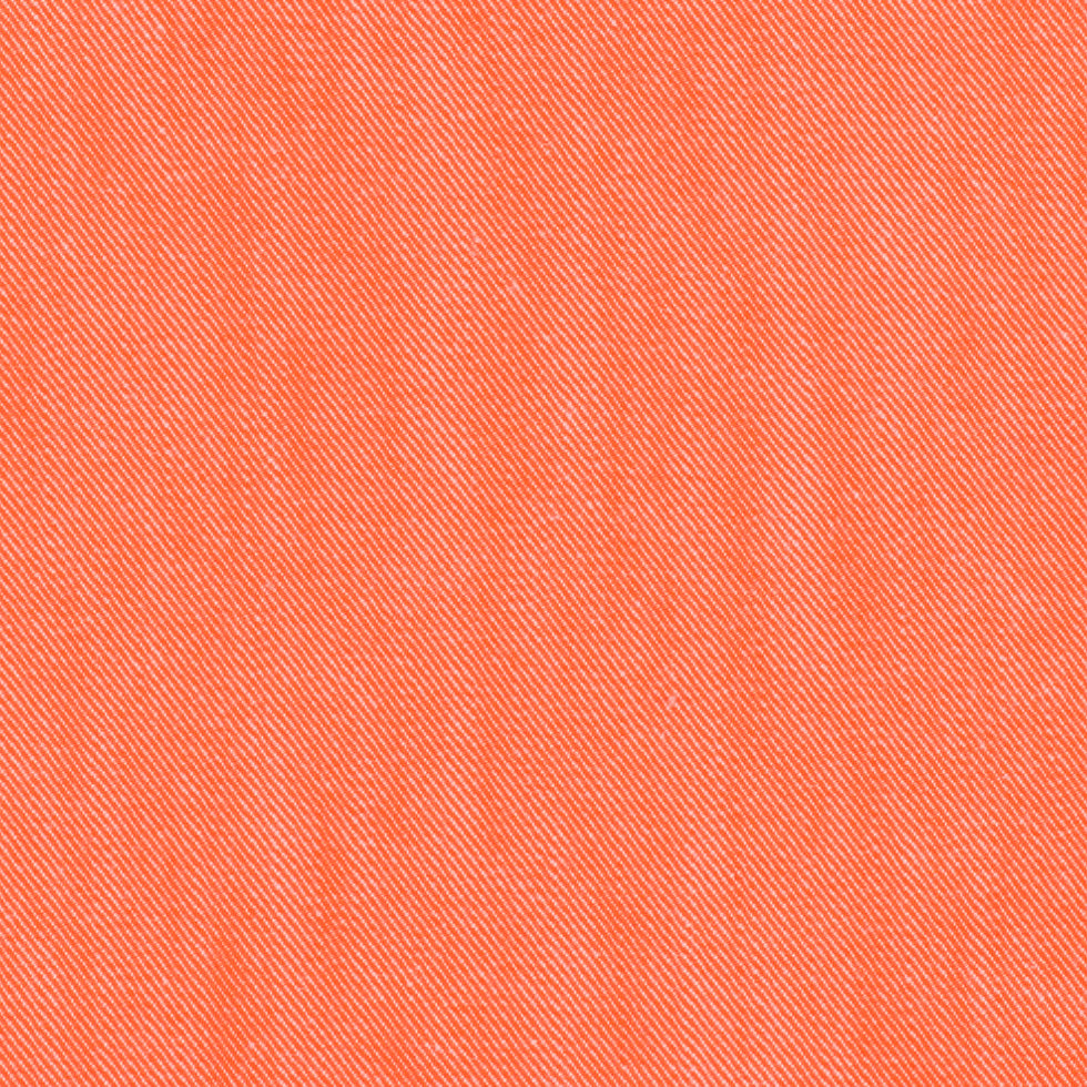 Hot Orange Stretch Cotton Blended Denim - Detail