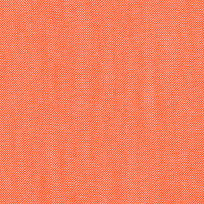 Hot Orange Stretch Cotton Blended Denim - Detail