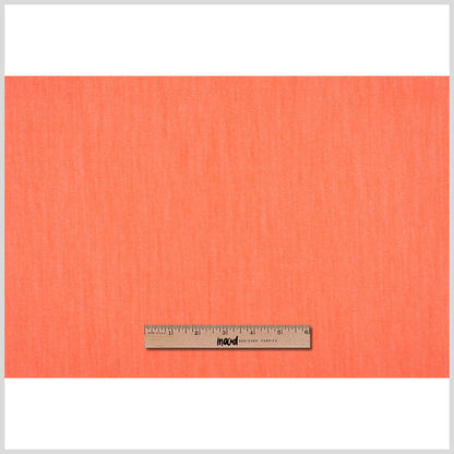 Hot Orange Stretch Cotton Blended Denim - Full