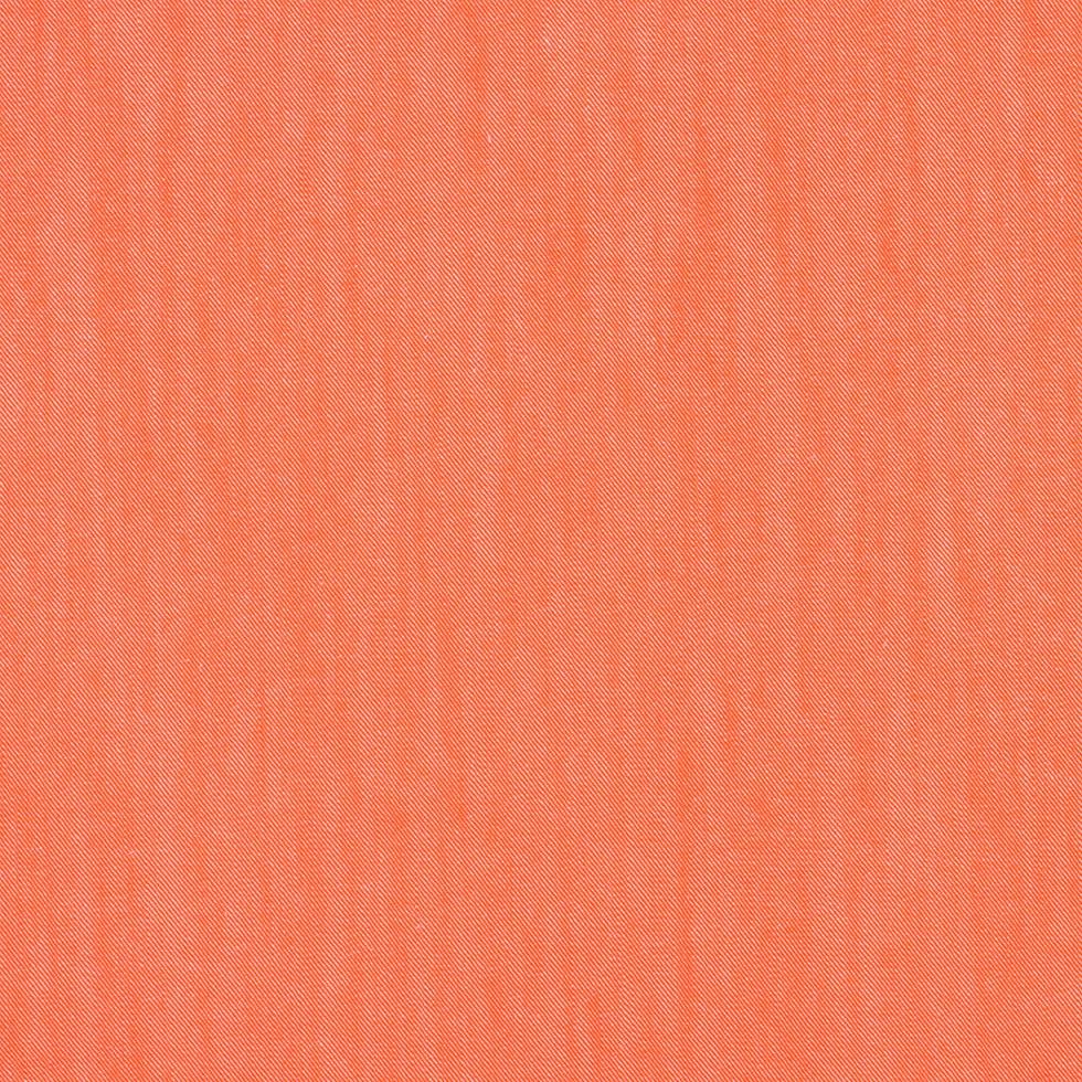 Hot Orange Stretch Cotton Blended Denim