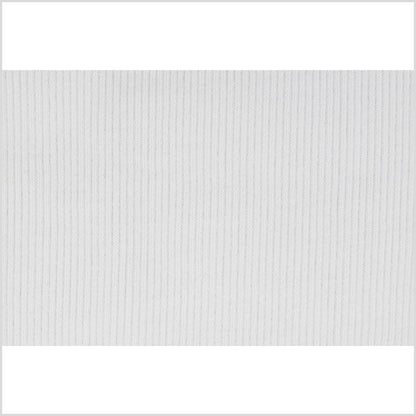 White Rib Knit Trim - 7" x 38"