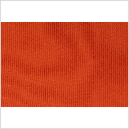 Bright Orange Rib Knit Trim - 7 x 38