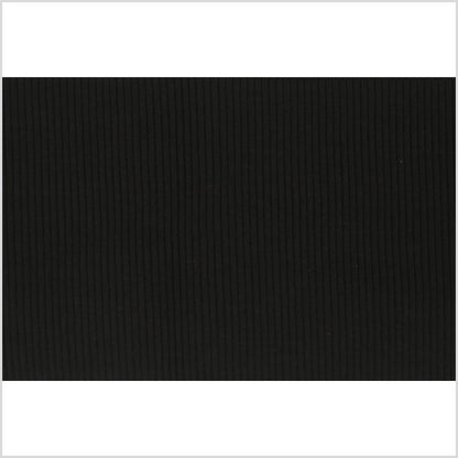 Black Rib Knit Trim - 7 x 38