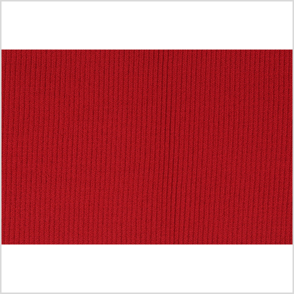 Scarlet Red Rib Knit Trim - 7 x 38