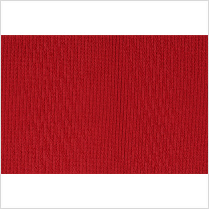 Scarlet Red Rib Knit Trim - 7 x 38