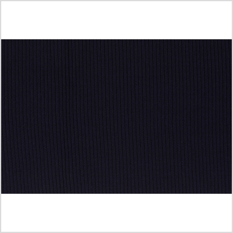 Dark Navy Rib Knit Trim - 7" x 38"