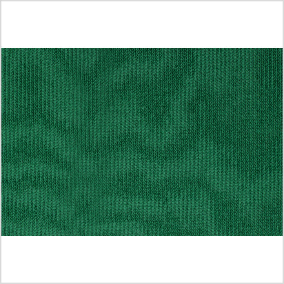 HB. Kelly Green Rib Knit Trim - 7" x 38"