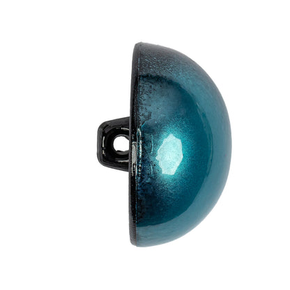 Metallic Teal Button - 44L/28mm Folded