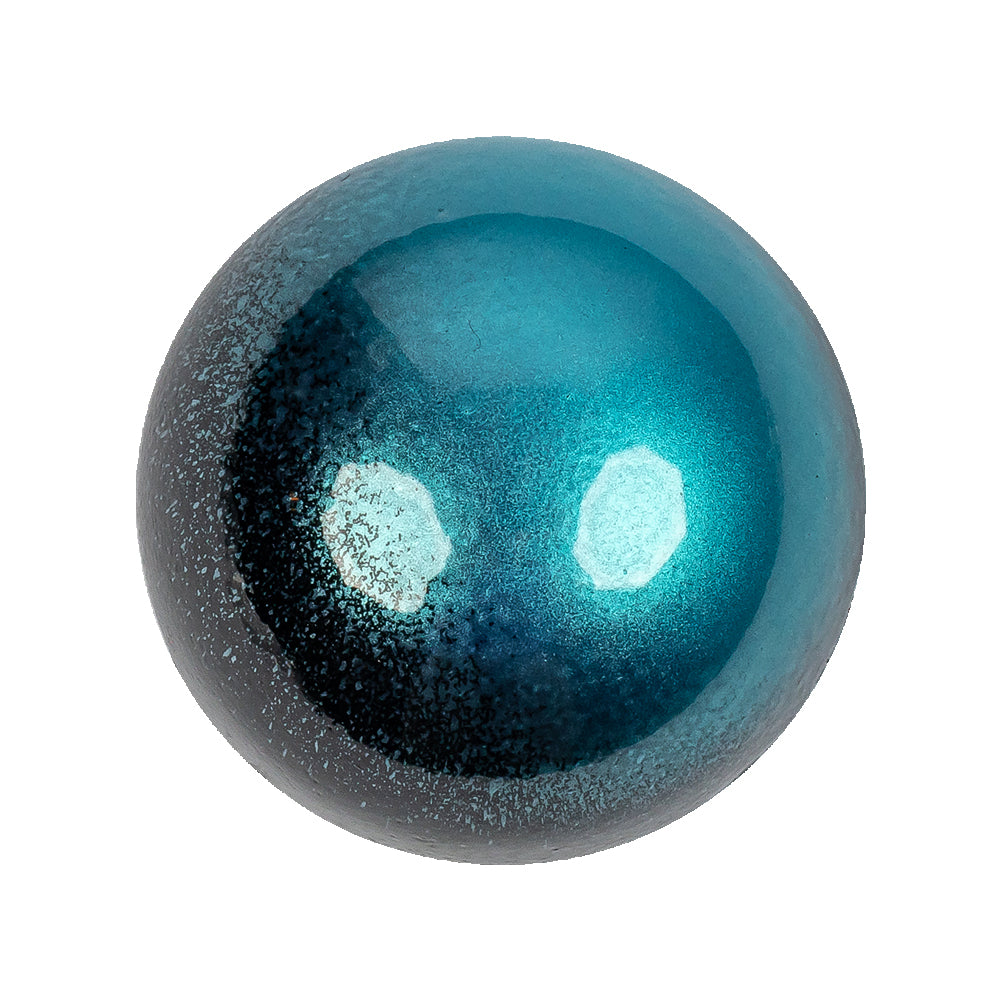 Metallic Teal Button - 44L/28mm