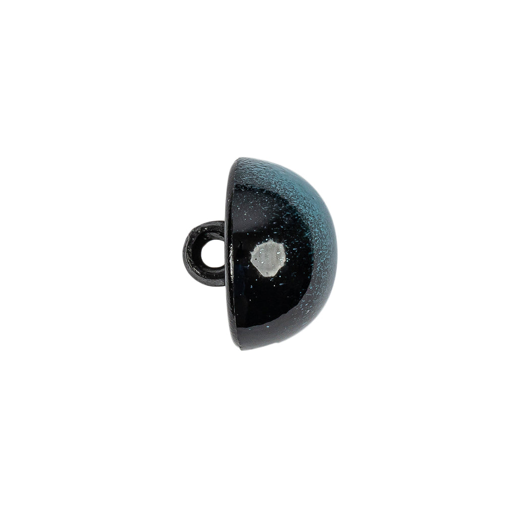 Metallic Teal Button - 24L/15mm - Folded