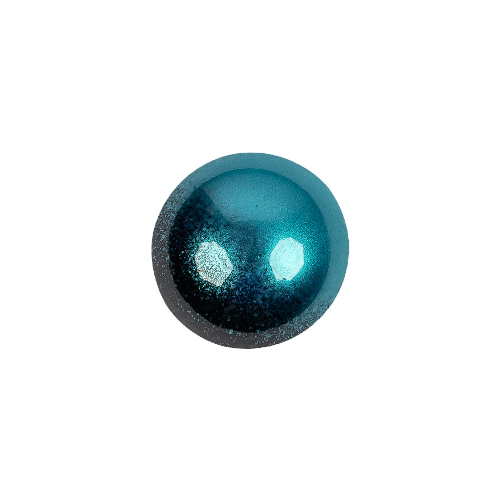 Metallic Teal Button - 24L/15mm