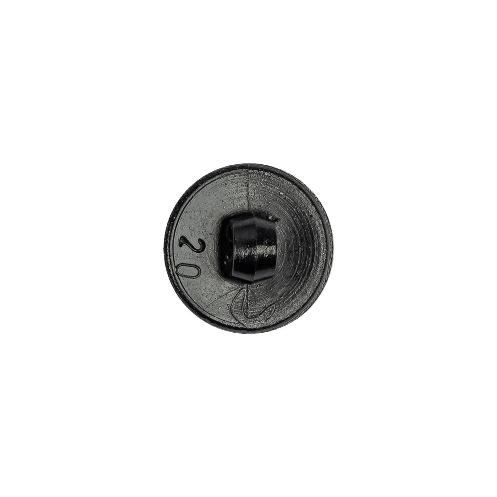 Italian Metallic Purple Shank Back Button - 20L/12.5mm - Detail