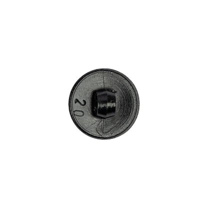 Italian Metallic Purple Shank Back Button - 20L/12.5mm - Detail