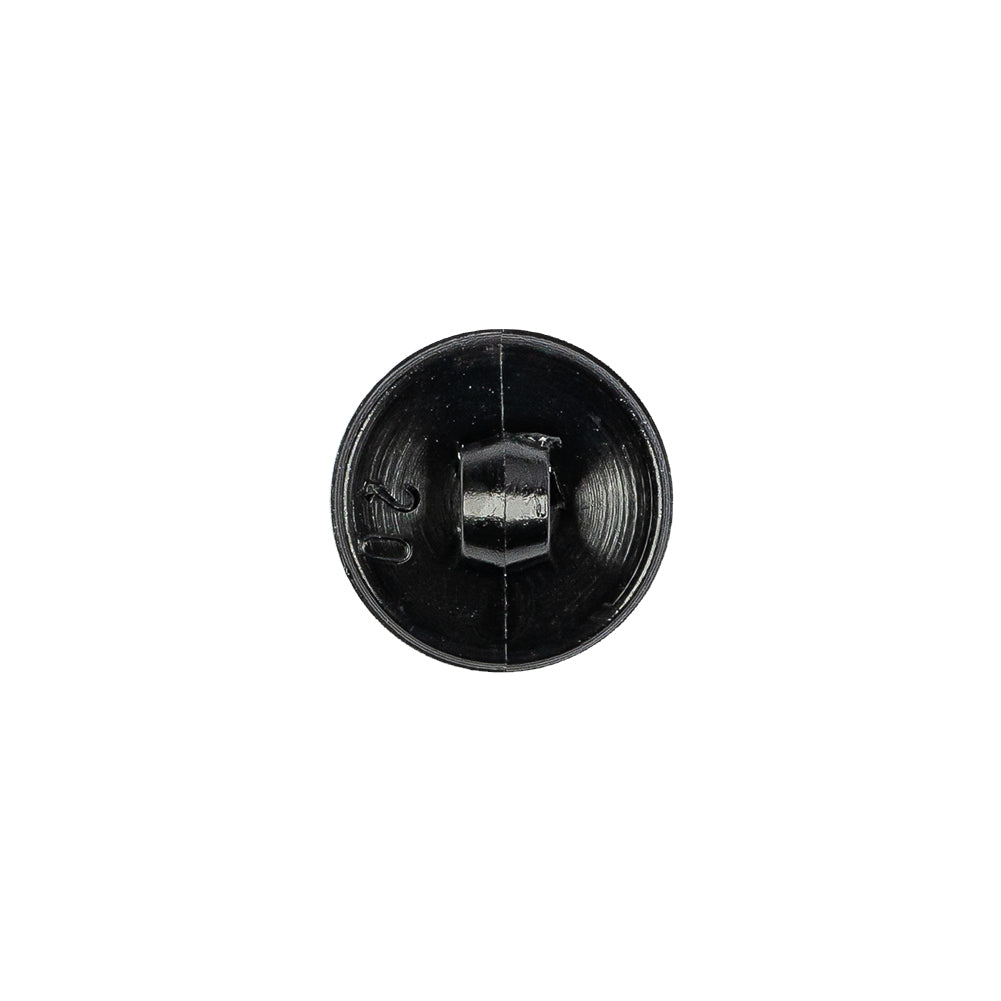 Italian Metallic Silver Shank Back Button - 20L/12.5mm - Detail