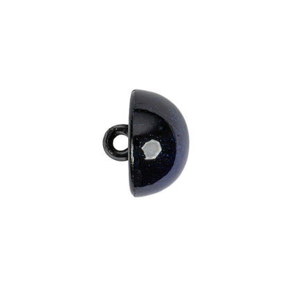 Metallic Navy Blue Button - 24L/15mm Folded