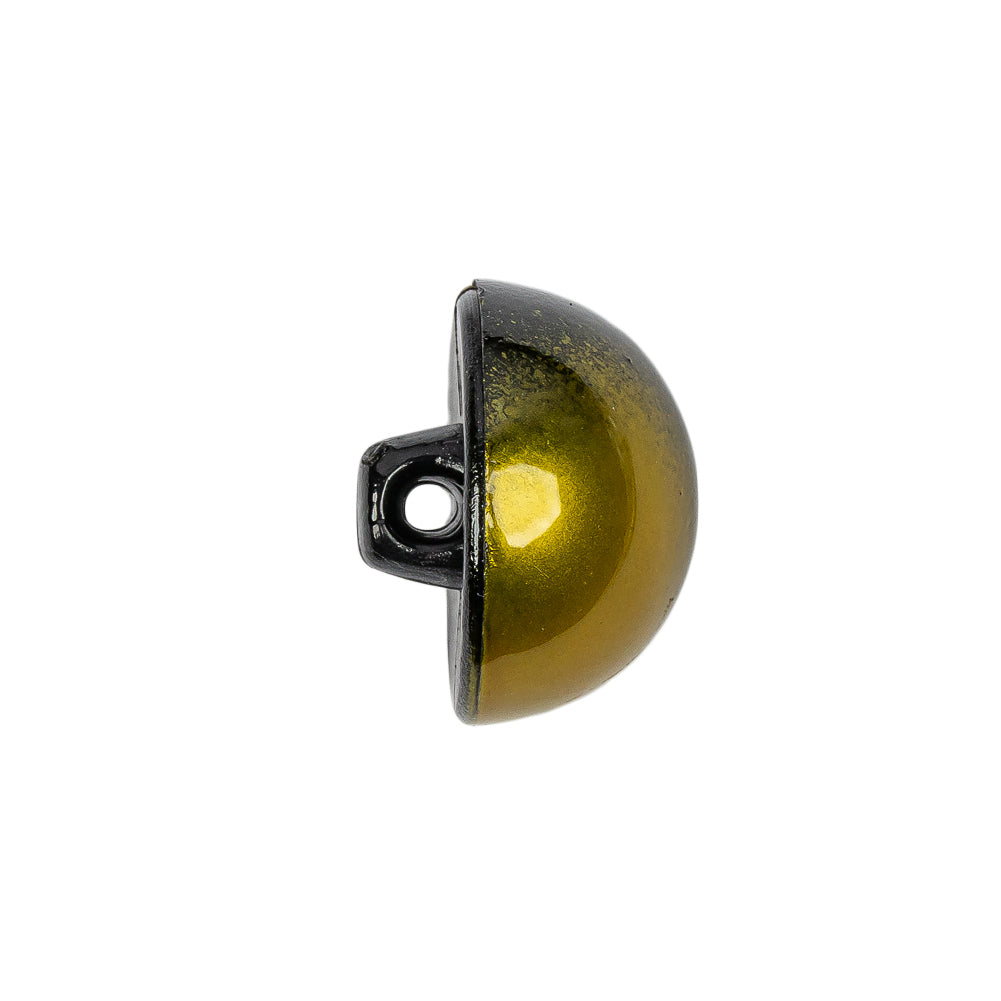 Metallic Yellow Button - 32L/20mm - Folded