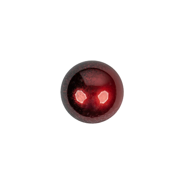 Italian Metallic Red Shank Back Button - 20L/12.5mm
