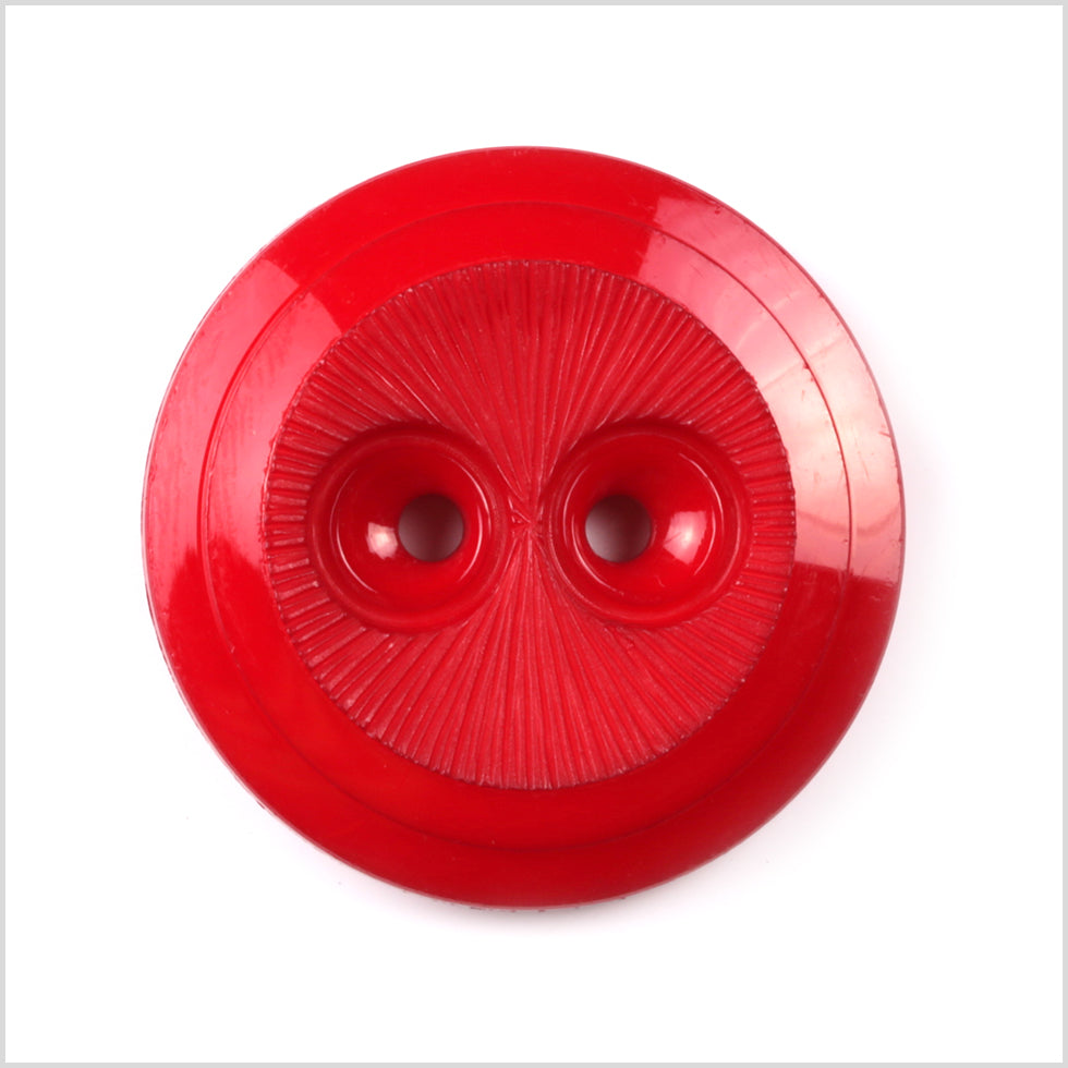 Red Plastic Button - 36L/23mm