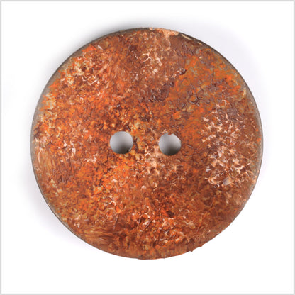 Orange 2-Hole Coconut Button - 80L/50.8mm