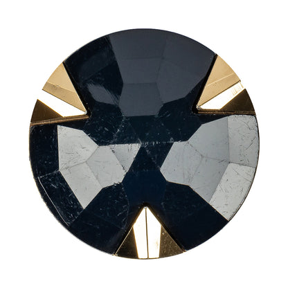 Navy/Gold Rhinestone Button - 54L/34mm
