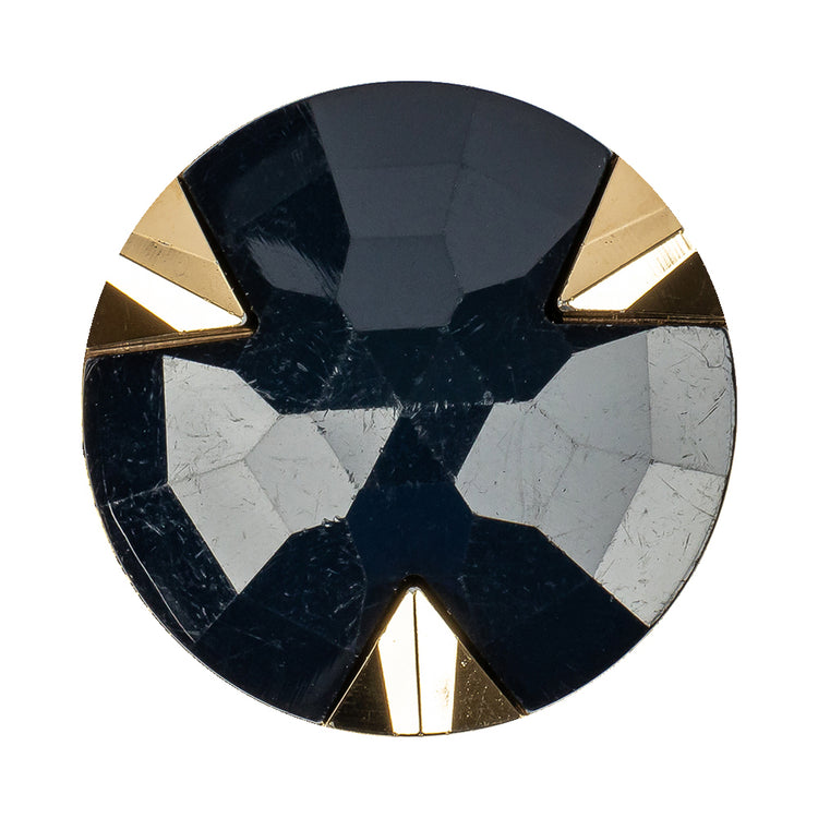 template--25130090922057__main-Navy/Gold Rhinestone Button - 54L/34mm