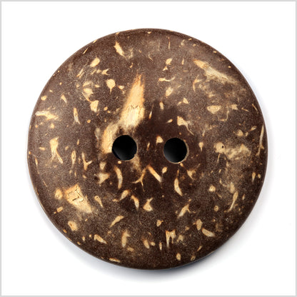 Blue Coconut Button - 40L/25mm - Detail