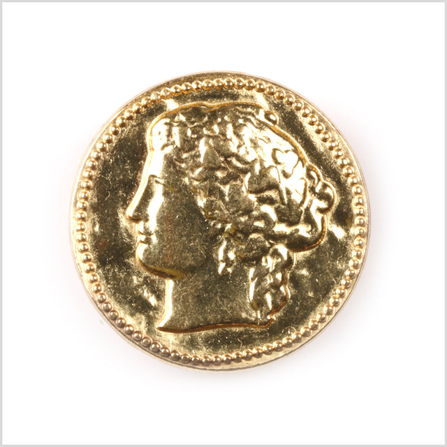 Gold Metal Button - 24L/15mm