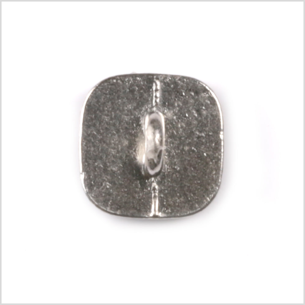 Black/Silver Square Button - 14L/9mm - Detail
