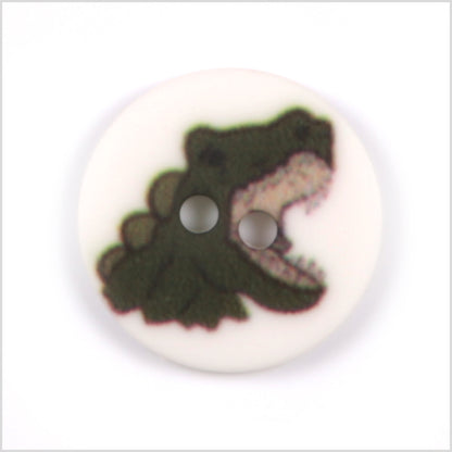 White Kids T-Rex Button - 24L/15mm