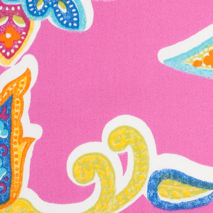 Spanish Fuchsia Floral Cotton-Polyester Print - Detail