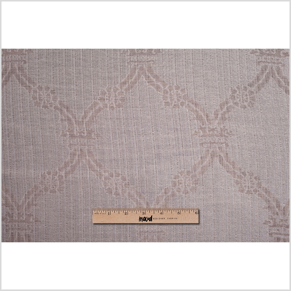 Metallic Beige Sheer Polyester Woven Full