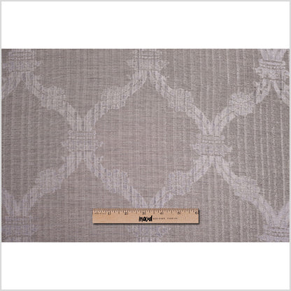 Metallic Beige/Silver Sheer Polyester Woven Full