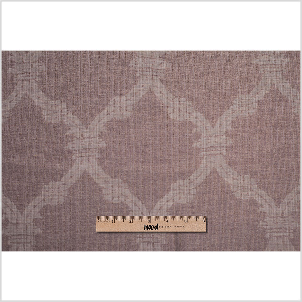 Turkish Metallic Espresso Sheer Polyester Woven - Full